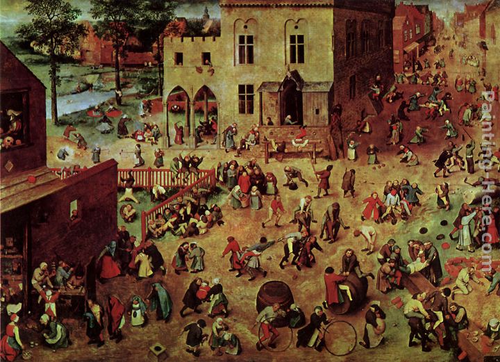 Children's Games painting - Pieter the Elder Bruegel Children's Games art painting